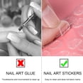 thumbnail image 3 of 40 Sheets 960 Pieces Transparent Nail Adhesive Tabs, Breathable Double Sided Glue Nail Sticker, Acrylic False Nail Jelly Adhesive for Manicure Supplies, Yellow, 3 of 5