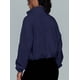thumbnail image 4 of Chaquetas de Forro para Mujer, Sudaderas Extragrandes con Cremallera, Ropa de Invierno, Conjuntos de Larga y Corte Corto para Otoño. Azul Marino M, 4 of 9