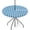 Blue and White, variant on Fitted Round Tablecloth with Umbrella Hole and Zipper Green Stripes Texture Outdoor Elastic Table Cloth 36"-44" Oil-Proof Waterproof Gradient Patio Table Cover for Party Outdoor