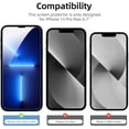 thumbnail image 3 of NEW'C [Paquete de 3 protectores de pantalla de vidrio templado diseñados para iPhone 13 Pro Max, iPhone 14 Plus (6,7"), ultra resistentes y aptos para fundas, 3 of 3