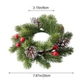 thumbnail image 3 of Christmas Home Decor Pine Cones Berry Candle Garland Hanging For Holiday Display Christmas Decorations Table Centerpiece, 3 of 9