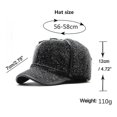 thumbnail image 3 of En's -ad And Ancianos Gorra plana Ocio al aire libre Gorra cálida Imitat Ed Cap, 3 of 3