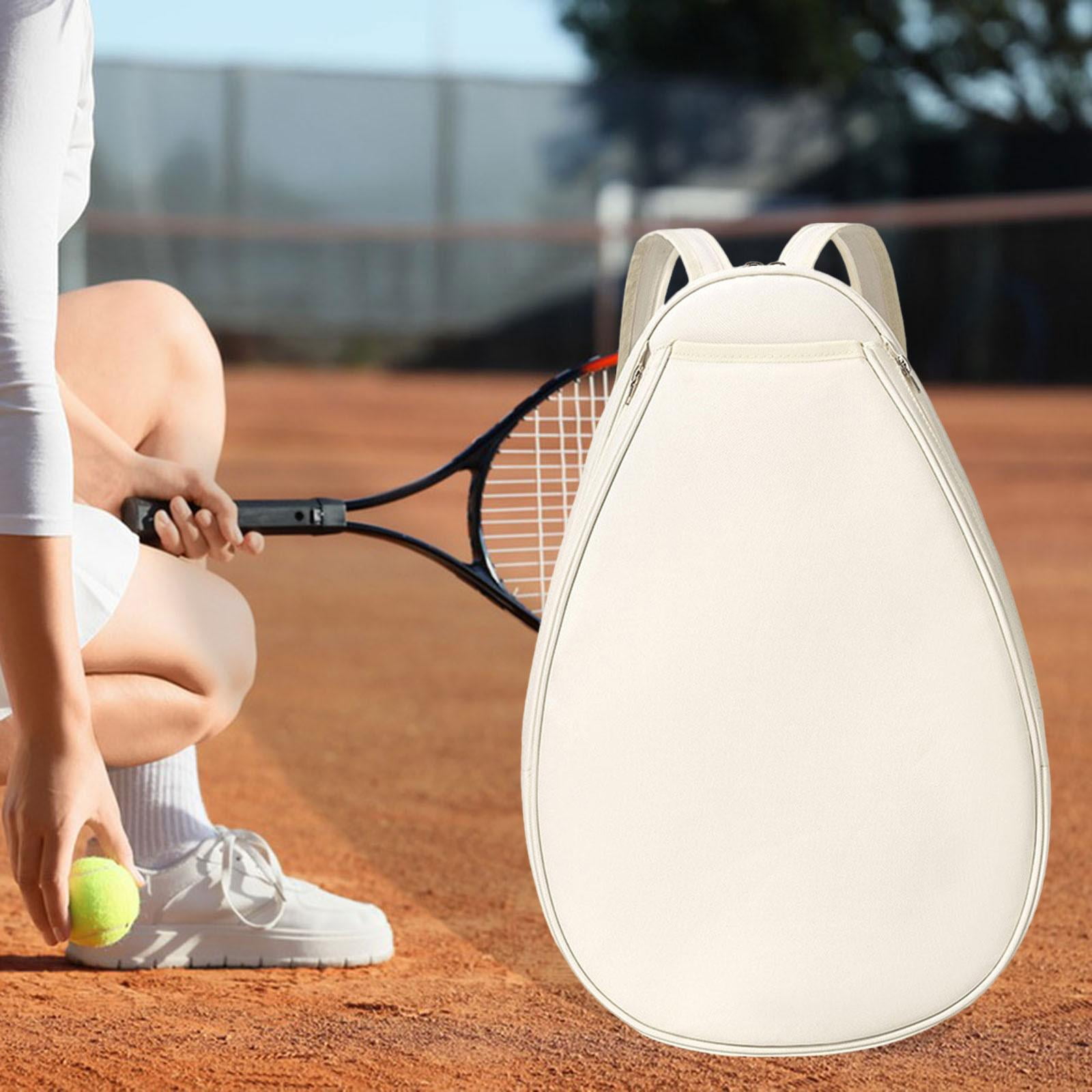 Tennis Bag Backpack Crossbody Oxford Fabric Water Resistant for Men Women Sports Court Use