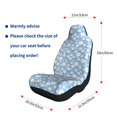 thumbnail image 4 of Naloa Daisies Flowers Car Seat Covers 2PCs Front Car Seat Covers Universal fit for Most Cars SUVs and Trucks - 2 PCS, 4 of 5