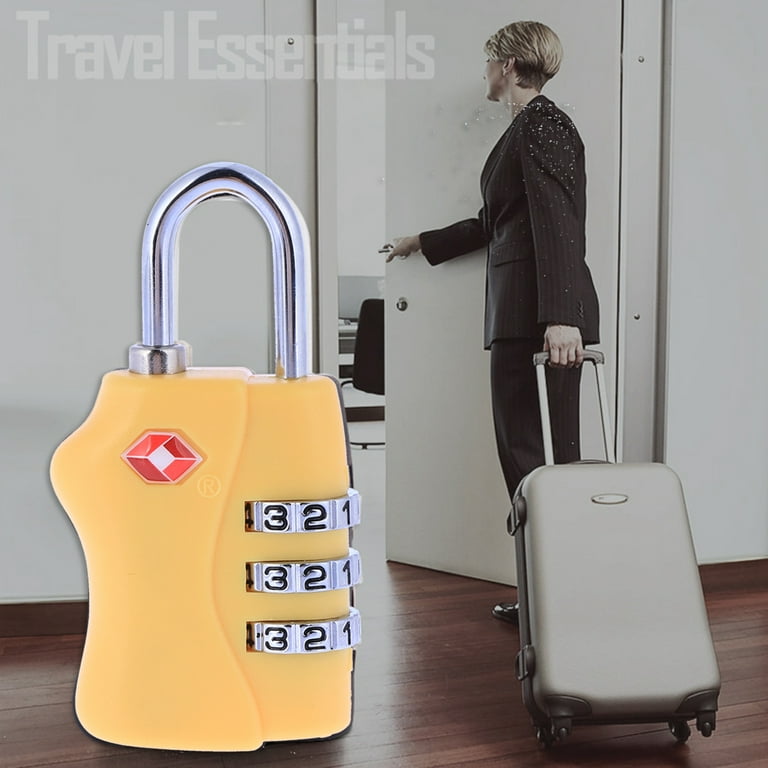 COSMOBETTY TSA Approved Luggage Anti Theft Lock 1Pack Steel Rope