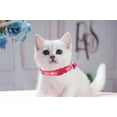 thumbnail image 2 of XXS Dog Collar with Bell,(1/2-Pack ) Flower Love Cat Collars with Bells Girl Cute Fancy Puppy Collars with Bells for XXS XS Tiny Little Kitten Pet Female Dogs,Neck 7-12 Inch, 2 of 6