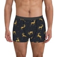 thumbnail image 1 of Balery Christmas Deers Calzoncillos bóxer para hombre, ropa interior de algodón suave y transpirable con cinturilla de nailon-XX-Large, 1 of 5