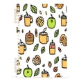 thumbnail image 2 of Hand Drawn Food Elements 2-Piece A5 PP Notebooks, Adjustable Rings, 80g Paper, Diary Set, 2 of 8