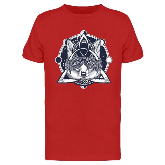 Celtic Fox Tattoo Design T-Shirt Men -Image by Shutterstock, Male x-Large