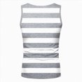 thumbnail image 4 of KPOPLK Men's Tank Tops Quick Dry Sleeveless Workout Muscle Shirt Athletic Bodybuilding Gym Performance Tee Shirts Size XXL,Light Gray, 4 of 5