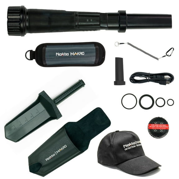 Nokta Makro PulseDive Pinpointer - Bundle with Digger and Hat