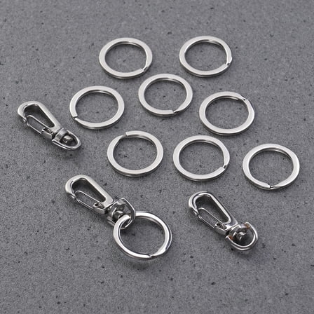 Raindrops 3 Sets Pet Supplies Dog Tag Clips for Collar and Simple 1.6x1.2x0.2in