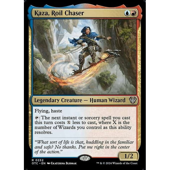 MtG Outlaws of Thunder Junction Commander Rare Kaza, Roil Chaser #232