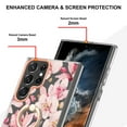 thumbnail image 3 of TECH CIRCLE For Galaxy S23 Case,360 Rotatable Flower Pattern Shiny Ring Holder Kickstand Soft TPU Girls Women Case Shockproof Protective Phone Case for Samsung Galaxy S23 6.1" 2023,Pink, 3 of 4