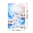 thumbnail image 2 of ABPHOTO Polyester 5x7ft Backdrops White Color Blue Sky Photography Background Backdrops, 2 of 3