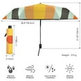 thumbnail image 3 of FORMRS Travel Umbrella Folding Auto Open Close Windproof Rain UV Protection, Stripes and Circle, 3 of 8