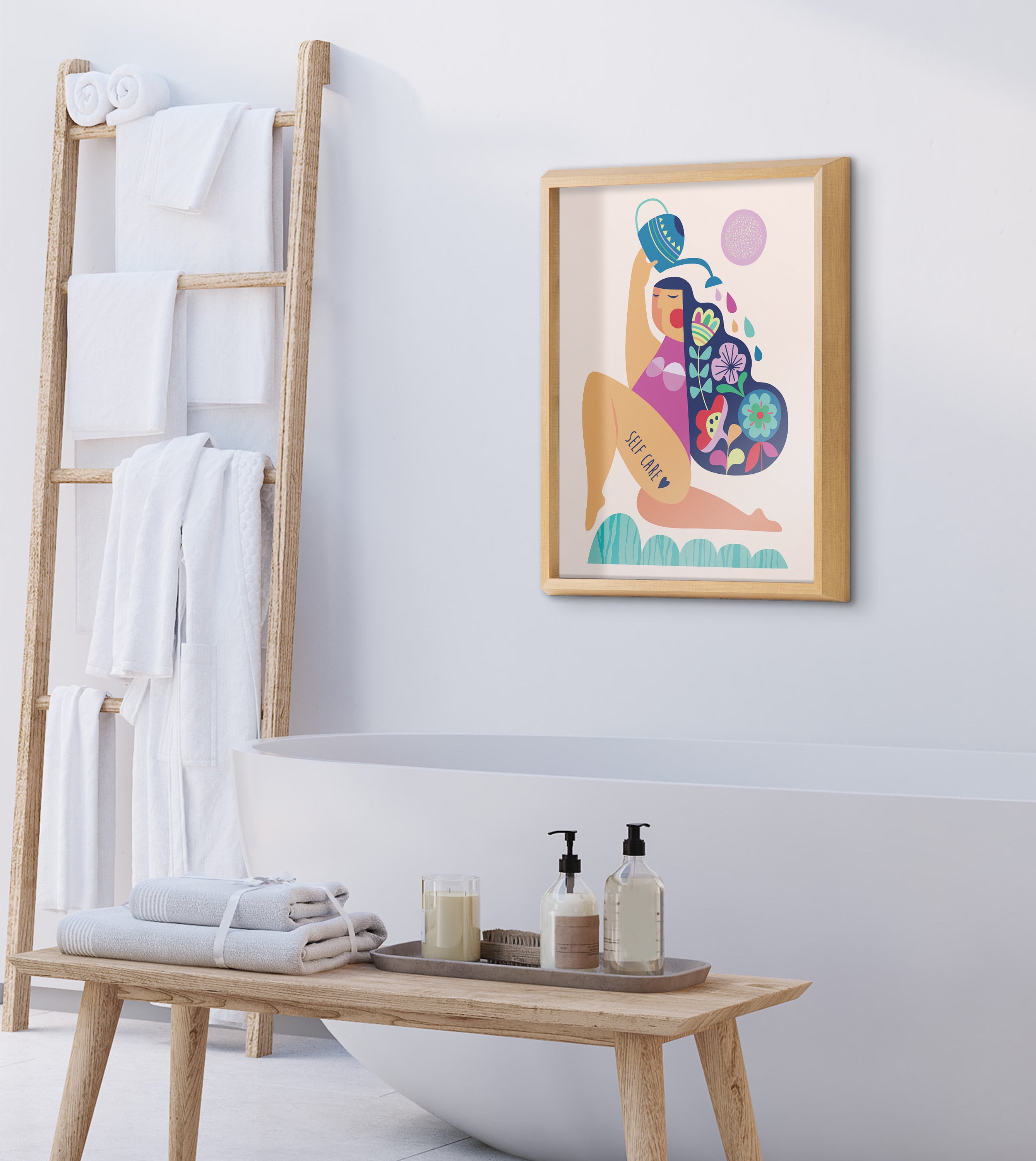 Kate and Laurel Blake Mojito フレームプリントガラスウォールアート Amber Leaders作 16x20 ゴールド かわいい壁アート並行輸入 Kate and Laurel Blake Mojito Framed Printed Glass by Amber Leaders