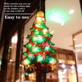 thumbnail image 4 of Bearachild Luces de decoración de Navidad Adornos de ventana Luces de Navidad con ganchos de ventosa Fuente de alimentación de 3X AAA para Kits de decoración para fiestas No.04 Bearachild HA008366-04, 4 of 6