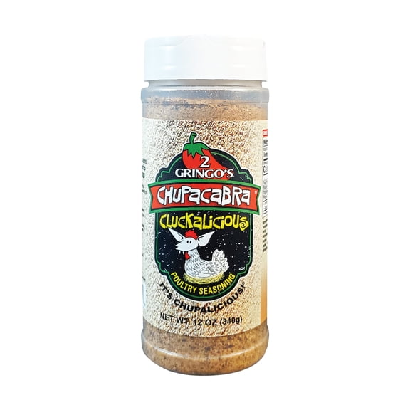 2 Gringo's Chupacabra Cluckalicious Poultry Seasoning - 12 oz (Packaging May Vary)