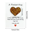 thumbnail image 3 of Pocket Hug Heart Gifts for Daughter Son, Card with Motivational Blessings, Birthday Gifts for Mom Dad Retirement Appreciation Gifts, Yellow, 3 of 6