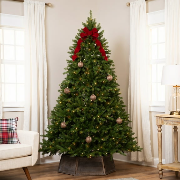 Northlight 9' Prelit Artificial Christmas Tree Full Northern Pine - Clear LED Lights