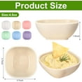 thumbnail image 2 of Lsupdaol 6 Pack 4.5 oz Small Wheat Straw Dipping Bowls Unbreakable Dessert Bowls Soy Sauce Dishes 3.7 x 3.7 x 1.5 Mini Prep Saucer Dipping Saucers for Side Dish Ketchup Soy Dessert Snack(Bright), 2 of 7