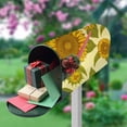 thumbnail image 5 of Coolnut Magnetic Mailbox Cover, Vintage Sunflower Pattern Post Mail Box Cover Mail Wraps Cover, Standard Size 20.7" L x 18" W, 5 of 5