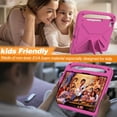 thumbnail image 6 of Allytechgroup Kids Case for Apple iPad Air 13 Inch M2 2024, EVA Lightweight Kickstand Bumper Shockproof Handle Children Proof Protective Case Cover for Girls Boys, Rose, 6 of 6