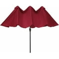 thumbnail image 4 of Saim 15x9ft Large Double-Sided Rectangular Outdoor Twin Patio Market Umbrella w/Crank- Taupe, 4 of 15