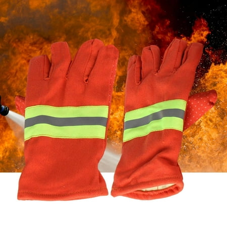 

2X Firefighting Gloves Fire Proof Anti Static Work Glove For Men And Women