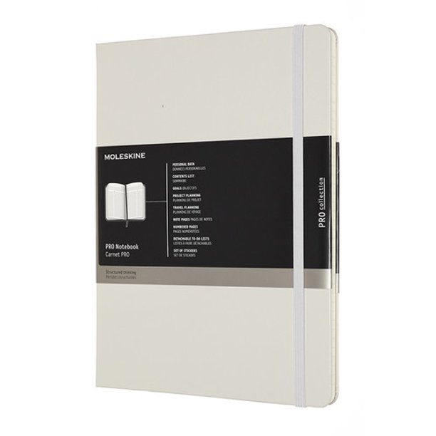 MOLESKINE PROFESSIONAL NOTEBOOK XL PEARL GREY