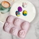 thumbnail image 1 of Xihbxyly Moldes de Silicona para Chocolate, con Forma de Conejo y Huevo de Pascua, Aptos para Uso Alimentario, Fáciles de Desmoldar, Aptos para Microondas y Horno, Ideales para Hacer Pasteles y Dulce, 1 of 6
