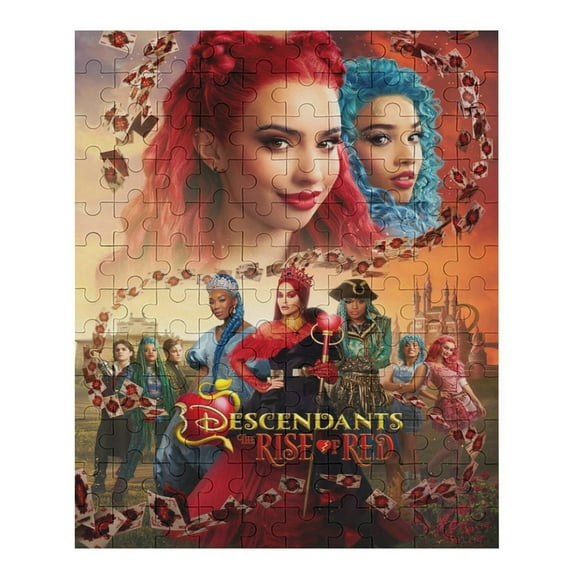 70 PCS Jigsaw Puzzle Descendants Wooden Puzzle Challenging Game Fun Artwork For Family Friends Gifts