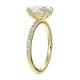 thumbnail image 4 of Cora Jewellery 1.68CT Oval Moissanite Enagagement Ring for Women, 10K Yellow Gold, 4 of 8