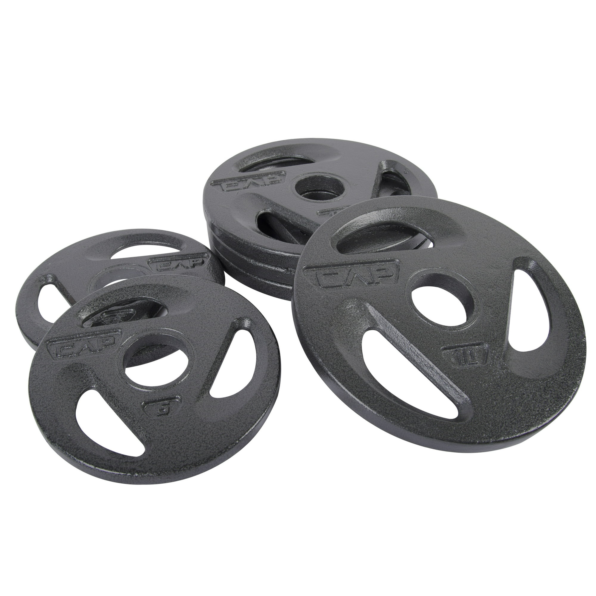 CAP Barbell 50 lb Olympic Grip Plate Weight Set (10x4, 5x2)