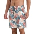thumbnail image 2 of Naloa Tropical Leaves Men's Beach Shorts, Surfing shorts, Swim trunks, Quick Dry Swim Trunks for Surfing Beach Fun - Medium, 2 of 9