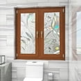 thumbnail image 6 of 119 Inch Bathroom Window Privacy Film, Bathroom Privacy Window Film See out Not In, Rainbow Window Film, Removable Stained Glass Sticker, Heat Control Window Cling for Bathroom Home Decor, 6 of 8