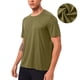 thumbnail image 1 of Blusas y camisas de manga corta y cuello redondo para hombre, estilo casual, de color liso, elásticas, para correr, fitness, de manga corta, de poliéster., 1 of 9