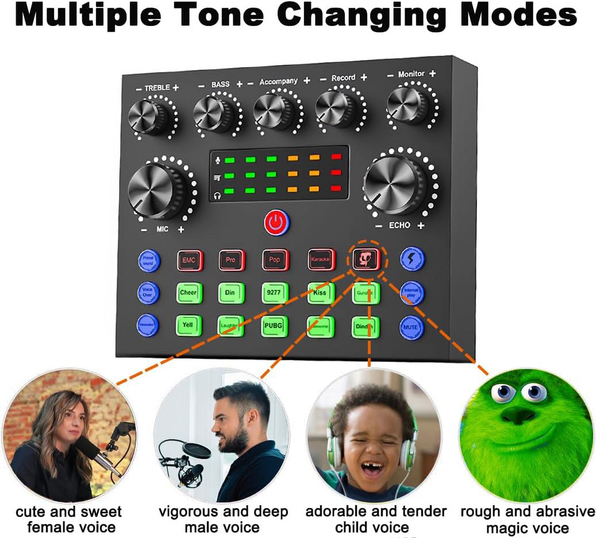 BM-800 Podcast Equipment Bundl with V8X Live Sound Card,Recording Studio Equipment for Live Streaming, Broadcasting with Phone/PC/Laptop