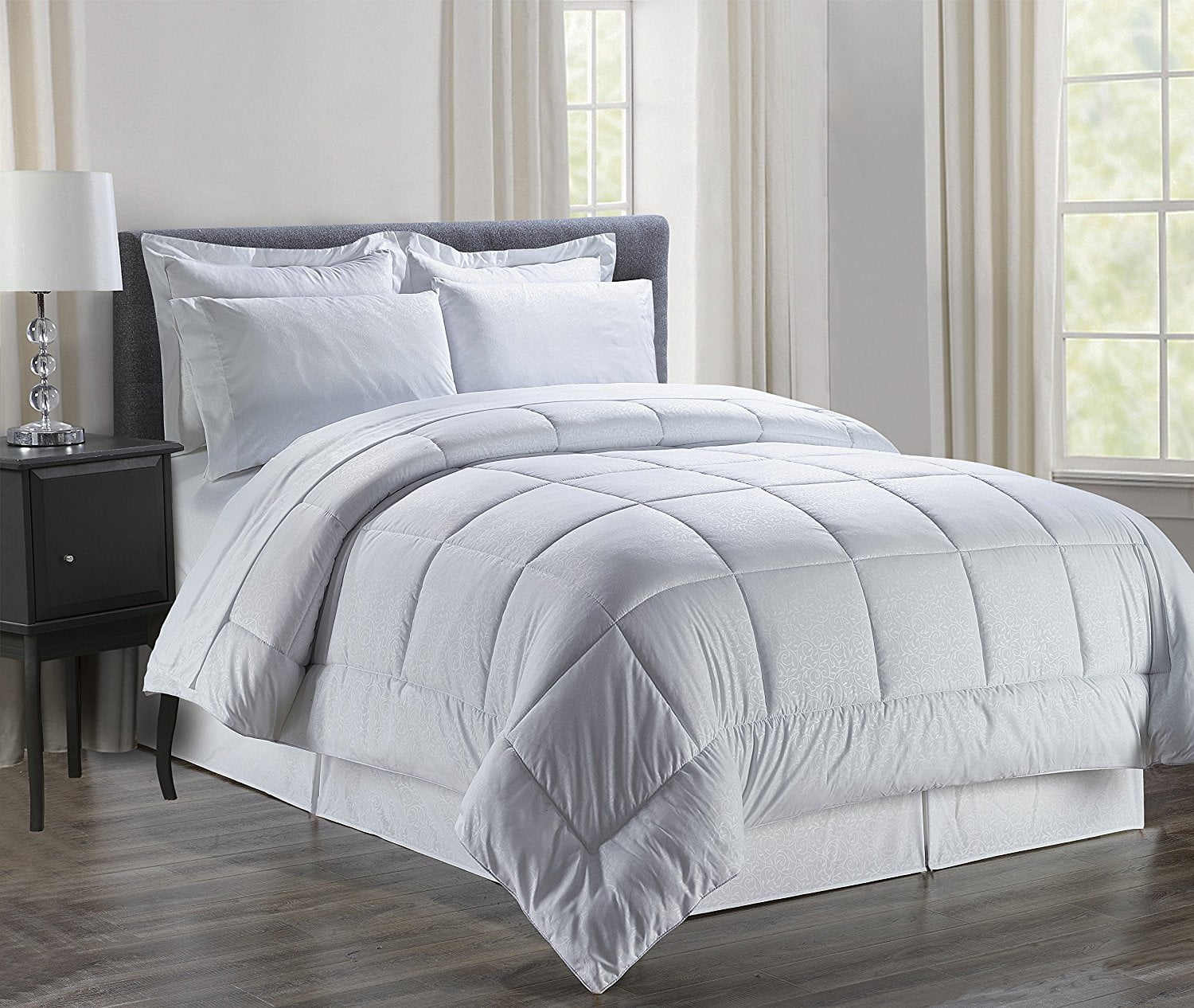 Silky Soft BedinaBag 8Piece Comforter Set HypoAllergenic Full