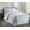 White, variant on Silky Soft Bed-in-a-Bag 8-Piece Comforter Set -- King White