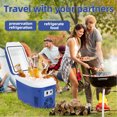 thumbnail image 4 of 7L Electric Cooler Cooling and Heating Dual Use, Car Refrigerator with Cigarette Lighter, Mini Fridge with Convenient Backpack Strap for Camping Travel & Picnics, 4 of 7