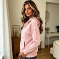 thumbnail image 6 of Sewkxo Womens Zip Up Hoodies Long Sleeve Fall Oversized Sweatshirts Y2K Jacket with Pockets 2026 Fashion Clothes,Pink M, 6 of 7