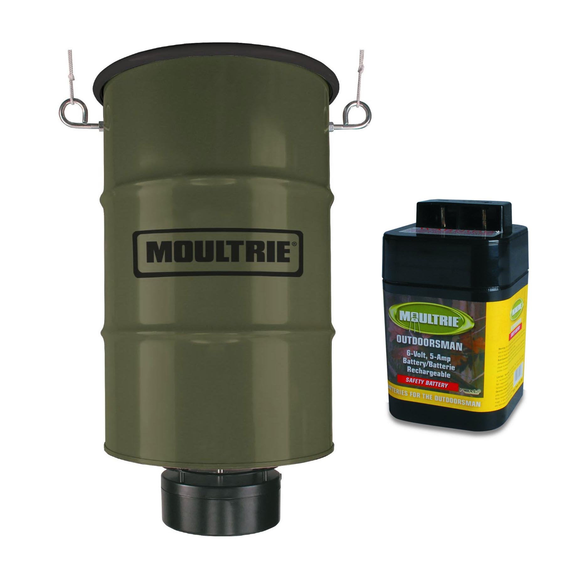 Moultrie 30 Gallon Pro Magnum 360 Hanging Metal Barrel Deer