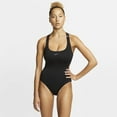 thumbnail image 2 of Nike BLACK Onyx Flash Metallic Cut-Out One-Piece Swimsuit, US Small, 2 of 4