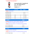 thumbnail image 2 of Accessory Drive Belt - Compatible with 2011 - 2021 Dodge Charger LD 2012 2013 2014 2015 2016 2017 2018 2019 2020, 2 of 2