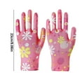 thumbnail image 2 of Clearance Gloves under $5,Gloves Gardening Labor Gloves Wear Multi Color Work Gloves Printing Coating Gloves, 2 of 3