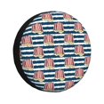 thumbnail image 1 of Fotbe Popcorn Funda de Llanta de Repuesto con Estampado, Engrosada, Ajuste Universal para Jeep, Remolque, RV, SUV, Camión-15 inch, 1 of 6