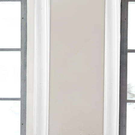 UNOMOR Tile Wood Panels Wall Edges White 1Set 78.7x1.6x0.6In