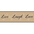 thumbnail image 2 of Dundee Deco Peel and Stick Self Adhesive Wallpaper Border - Retro Black, Off-White Live, Love, Laugh, 15 ft x 7 in, 2 of 6